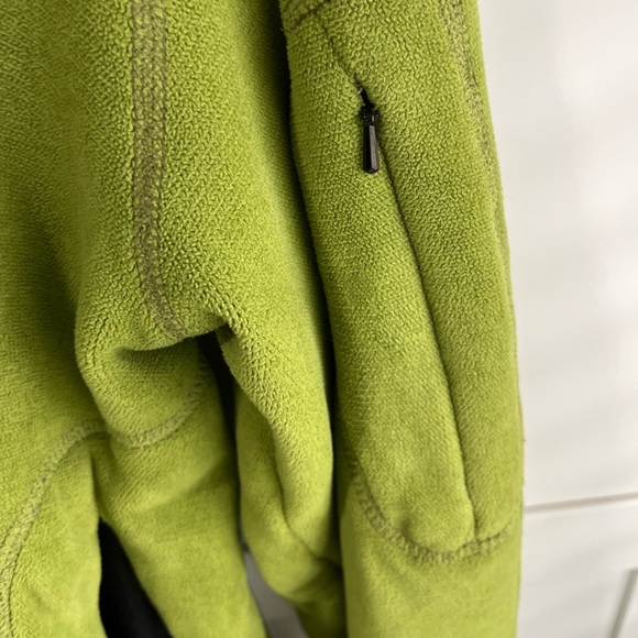 Green Mountain Hardwear Velour Fuzzy Outdoor Hiking Jacket small Chartreuse - Picture 8 of 14